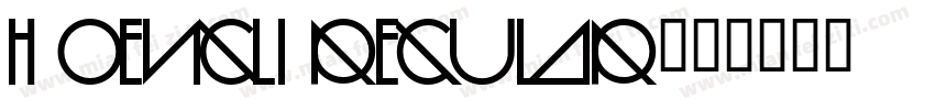 H OENGLI Regular字体转换